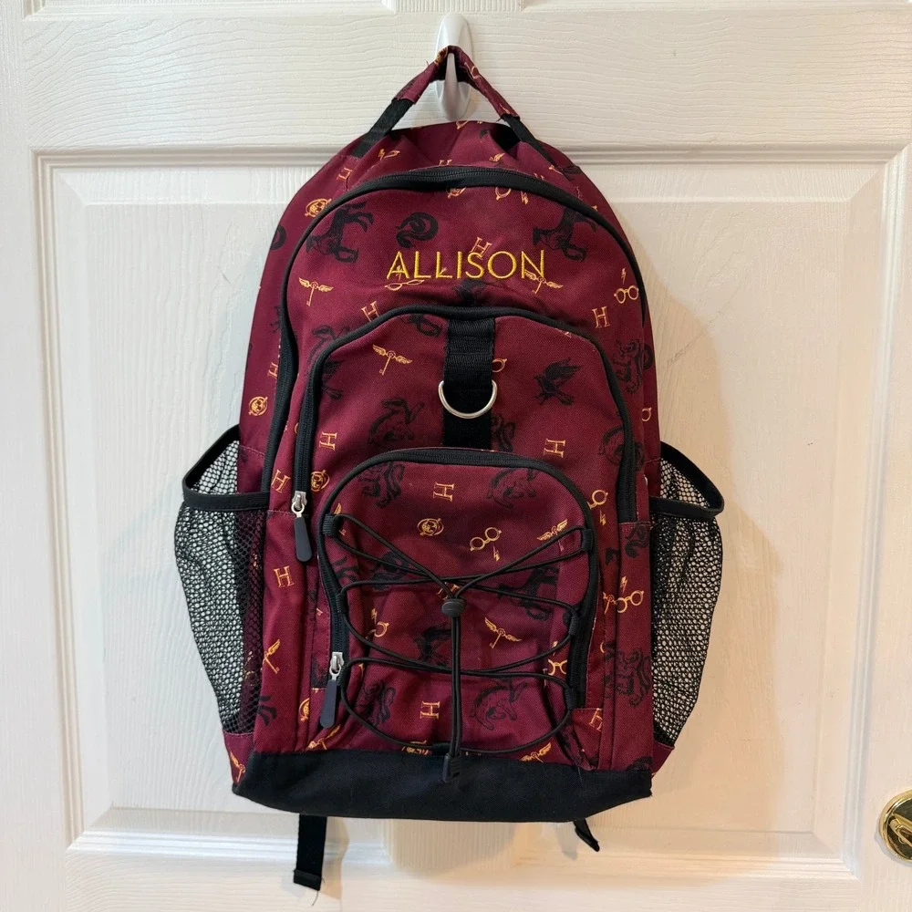 Pottery Barn Teen Harry Potter Backpack Burgundy Padded Laptop Bag Allison
